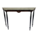 Elegant marble and rosewood console table, Italy, 1950s
