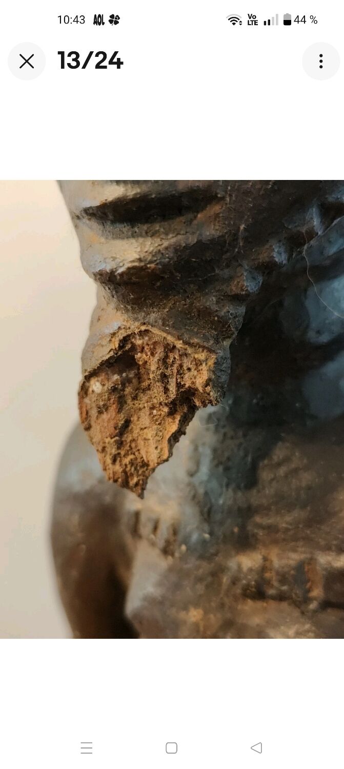 Ancient mystical husband fetish sculpture, Blolo Bian Baoulé