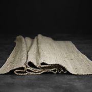 Tapis indien en jute tissé à plat, années 1970