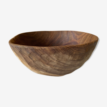 Raw wood bowl