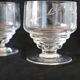 Set de 2 verres à pied, ciselé, art déco
