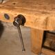 Old carpenter's wooden workbench