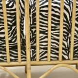 Vintage rattan sofa 2 places year 60