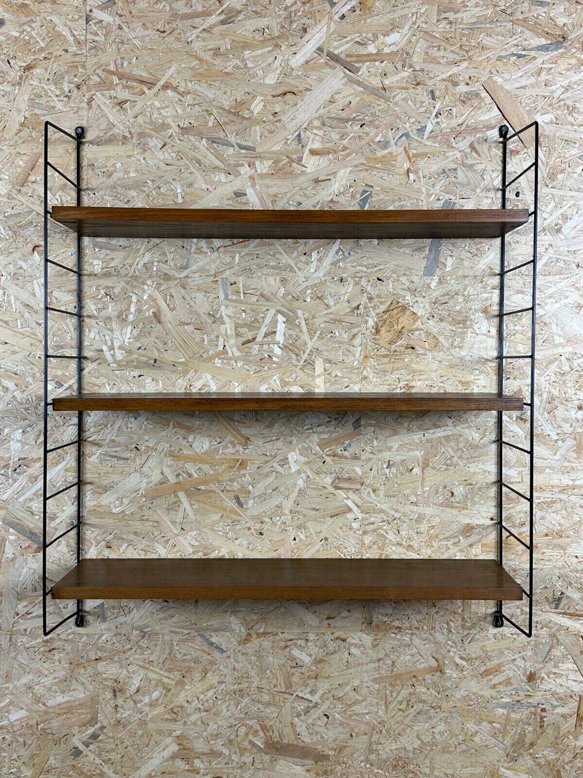 60s 70s oak string shelf module by Kajsa & Nils "Nisse" Strinning Sweden