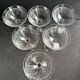 6 champagne coupes Saint Louis service Manon