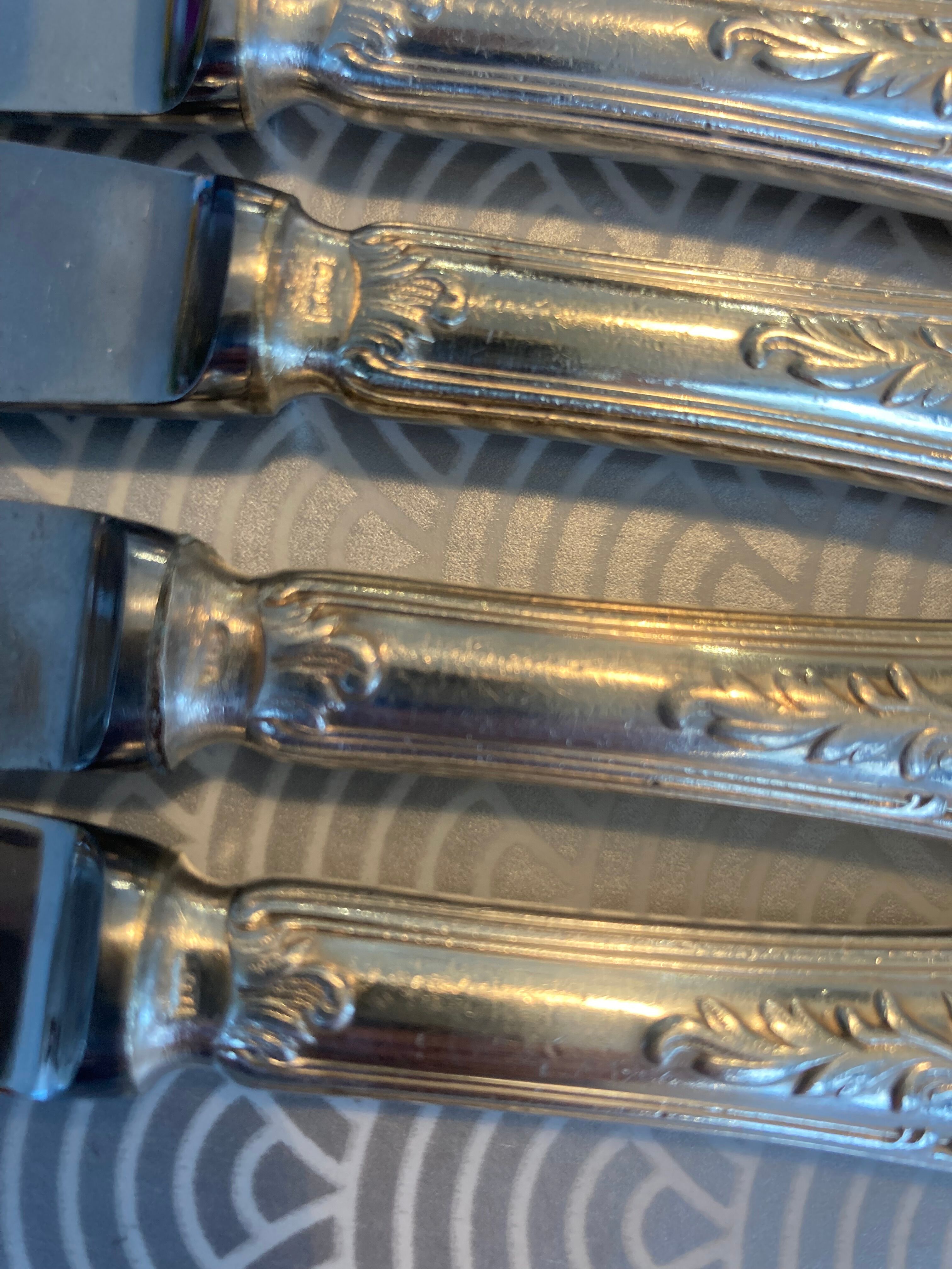 12 dessert knives Ercuis model Barry