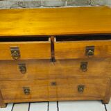 Solid walnut chest of drawers from the 1960s.
