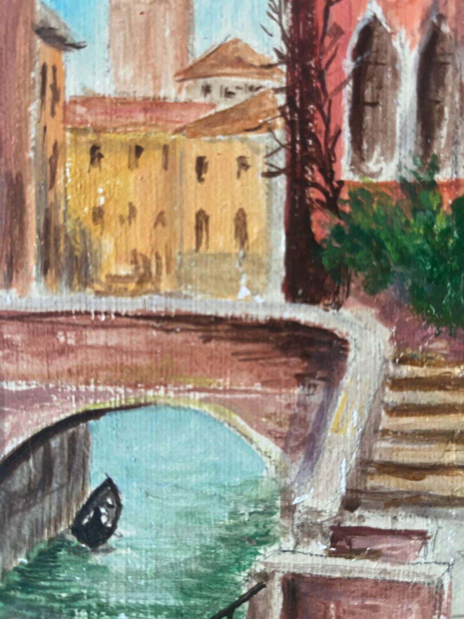 Still life with wine and painting, signed