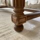 Solid walnut farmhouse castle table 1900 XXL