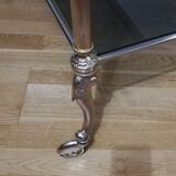 Art deco service in glass and brass.