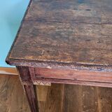XVIIth century oak table brutalist style