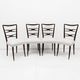 Attributed to Guglielmo Ulrich Mid-Century Dinning Chairs,1940s,Set of four