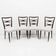 Attributed to Guglielmo Ulrich Mid-Century Dinning Chairs,1940s,Set of four