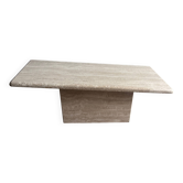 Italian coffee table in travertine – 1970s
