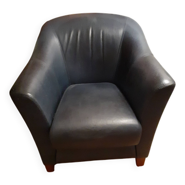 Blue diabolo armchair