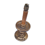 Lamp foot in turned wooden gilded H 34.5 cm