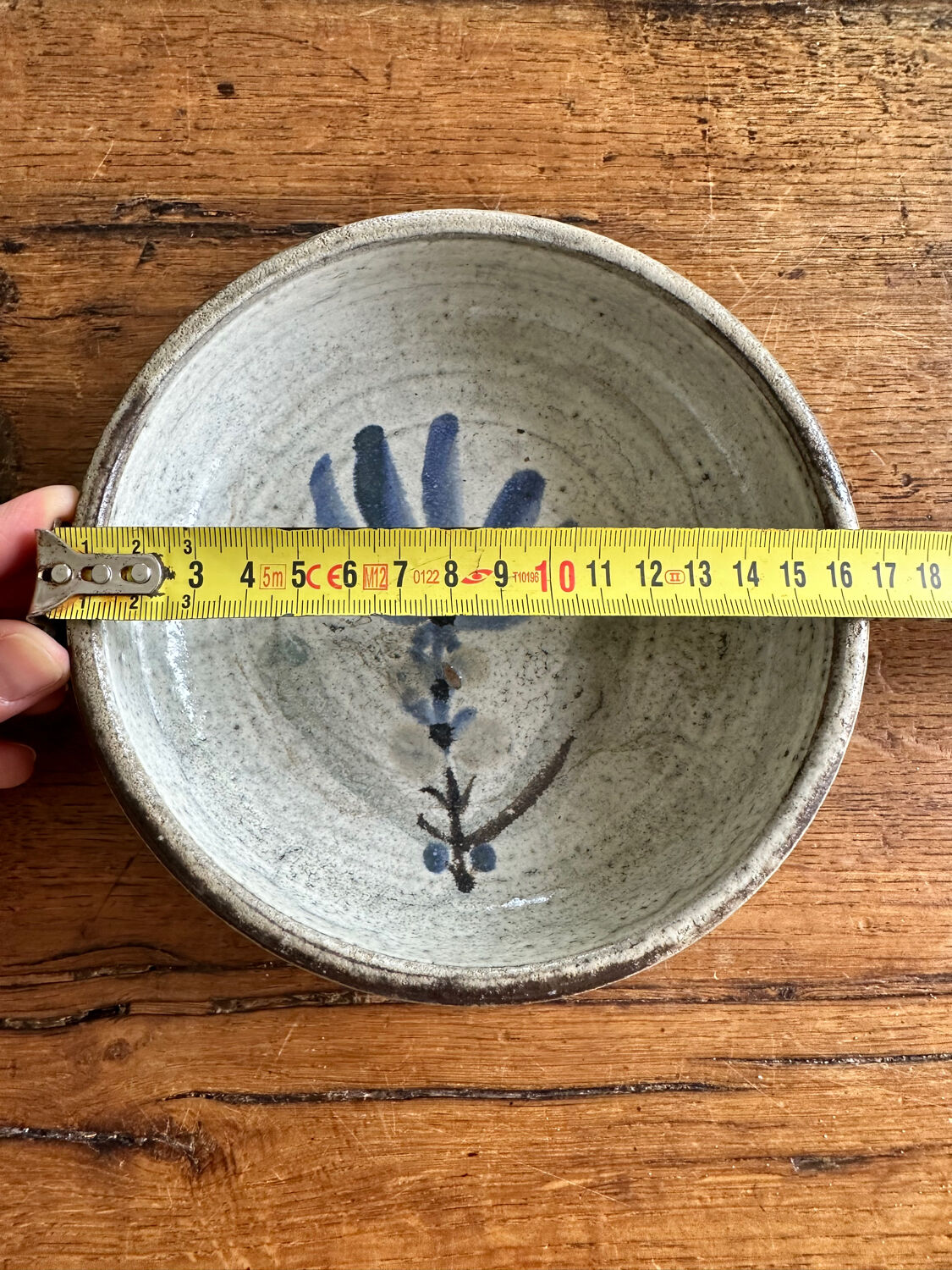 Red earth cup, enamelled with flowers Gustave Reynaud