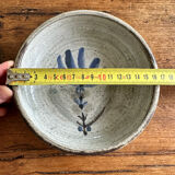 Red earth cup, enamelled with flowers Gustave Reynaud