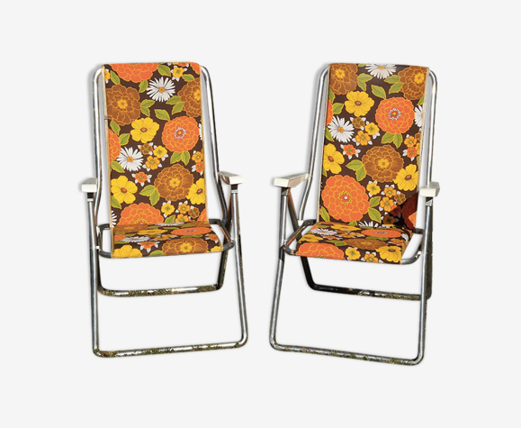 Paire de fauteuils de camping Kettler vintage 70's | Selency