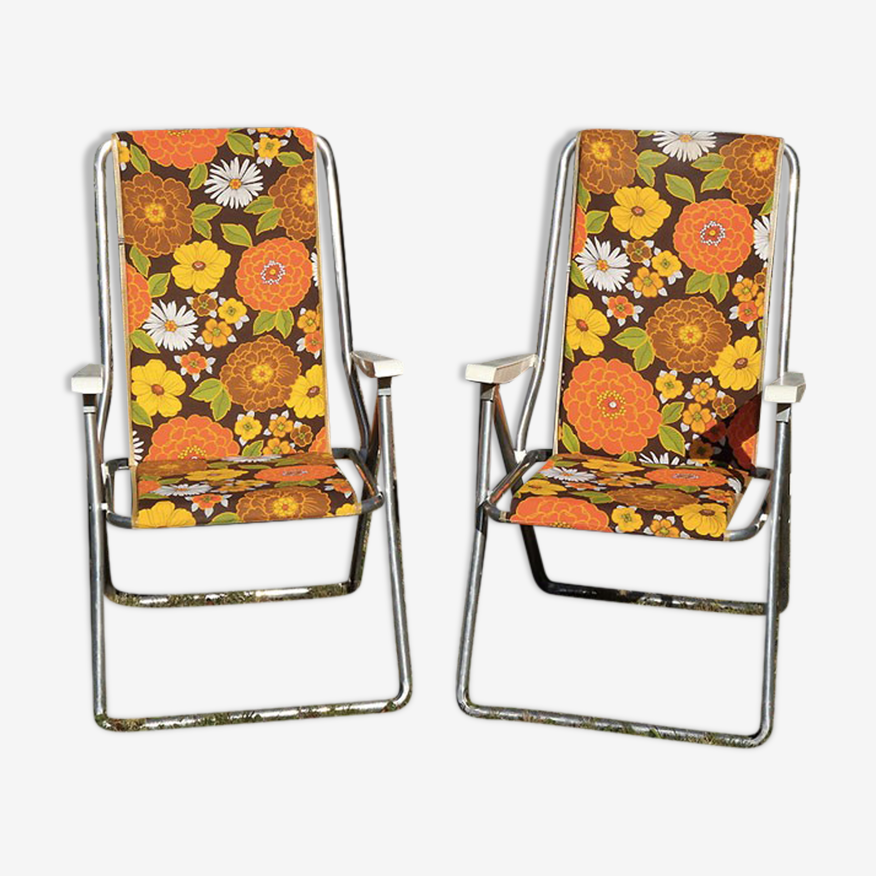 Paire de fauteuils de camping Kettler vintage 70's | Selency