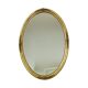 Hollywood Regency Golden Mirror Oval Deknudt Classic