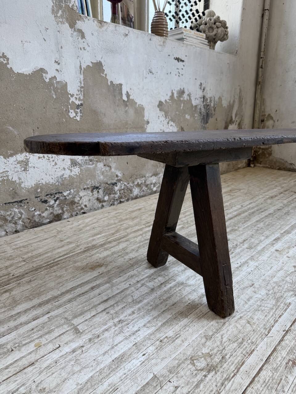 Oak farm bench 1950 220cm