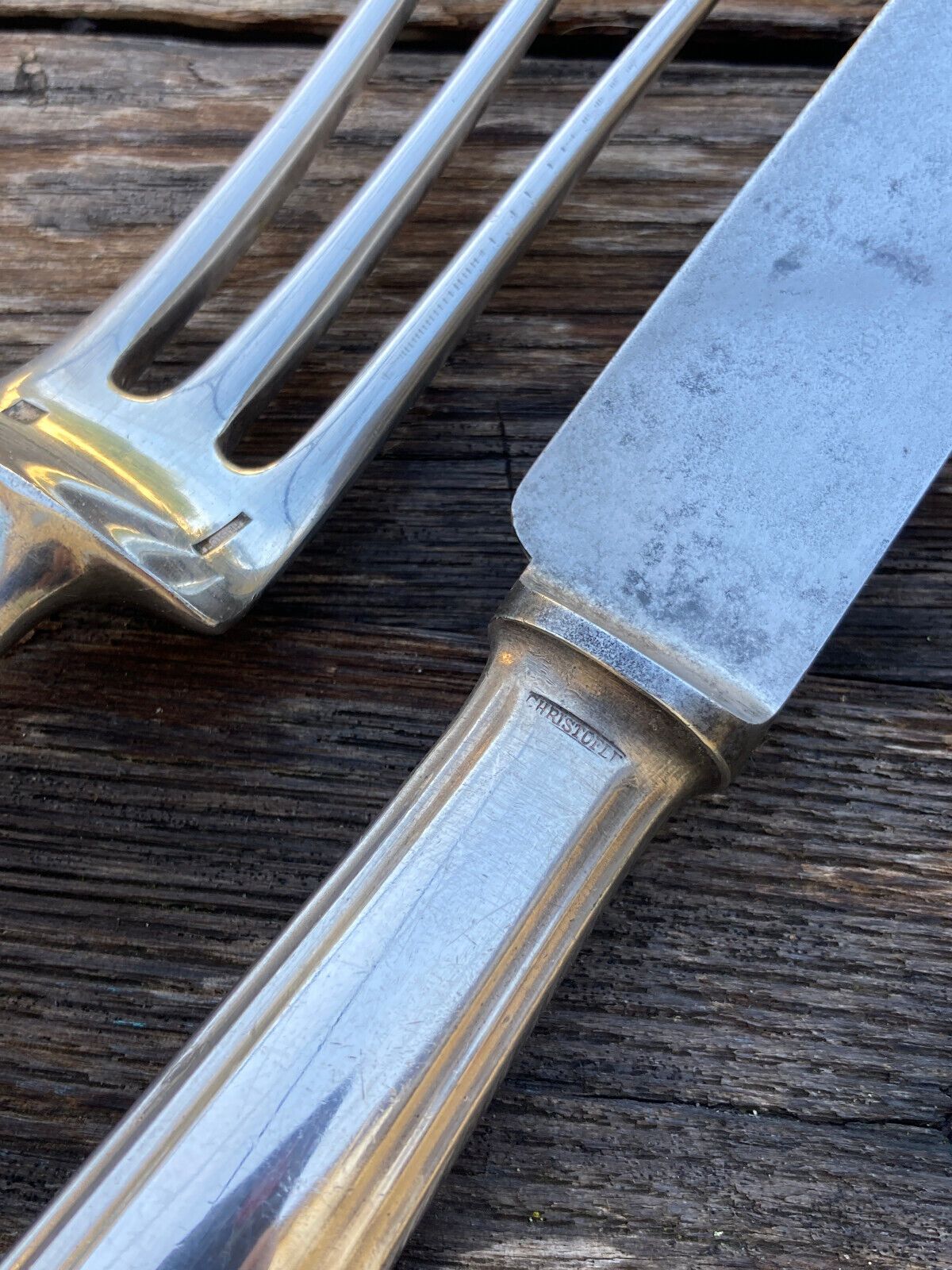 Old cutlery to cut - Christofle