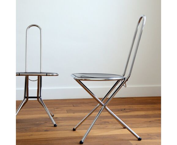 Foldable chairs by Niels Gammelgaard for Ikea 1980 | Selency