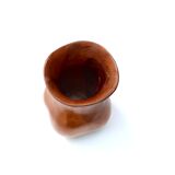 Asymmetrical wooden vase, 60s