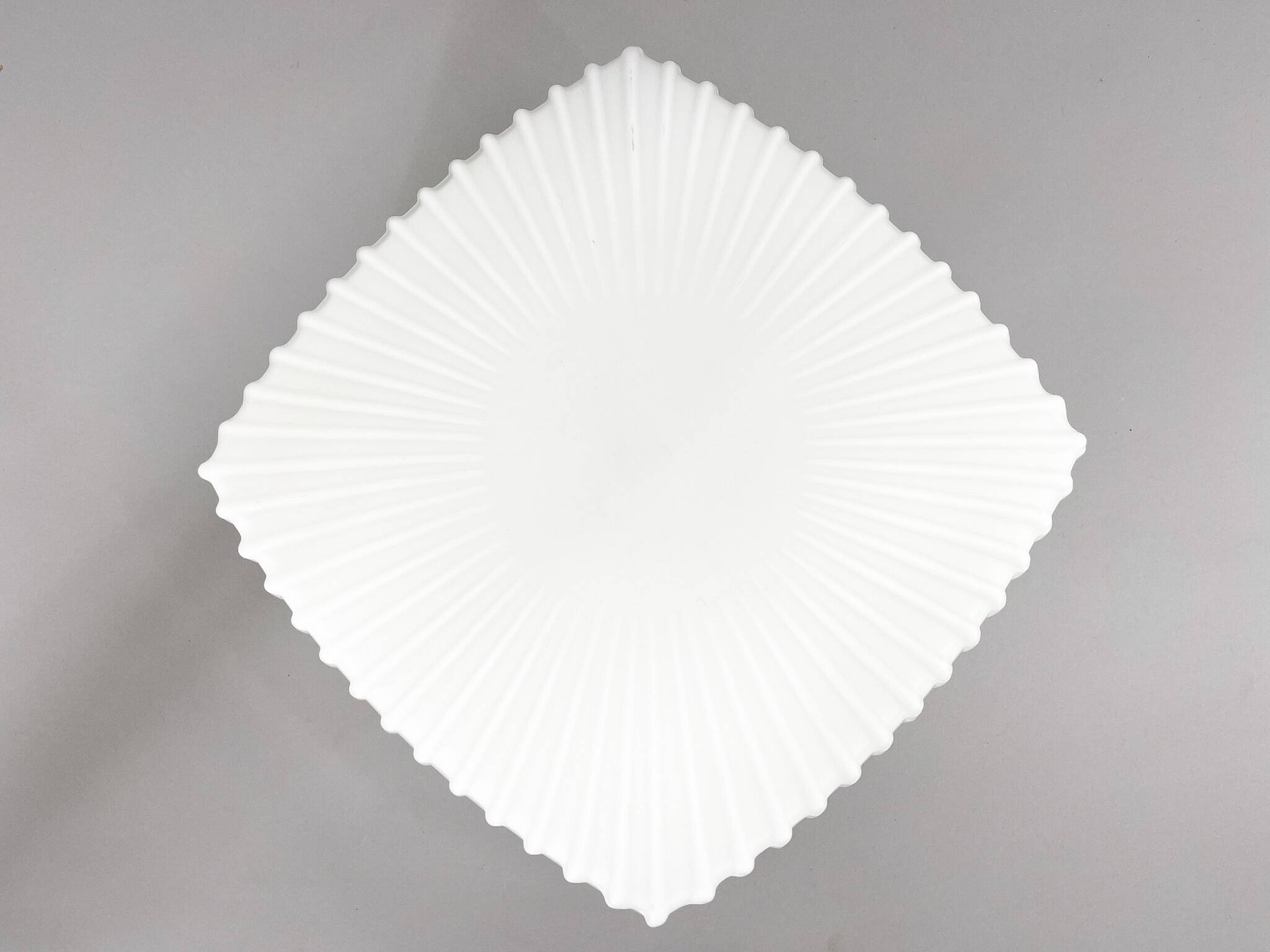 Mid-Century Milk Glass Ceiling Light, Czechoslovakia