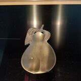 Empty pocket pear in solid brass or bronze
