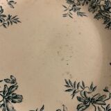 6 old blue flat plates La Samaritane Terre de Fer