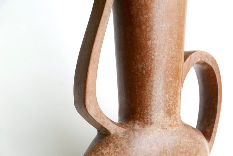 Wooden decorative handle jar, 1950s