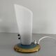 Paire de lampes de bureau du milieu du siècle à tête en plexiglas et base en métal, années 1960, Allemagne