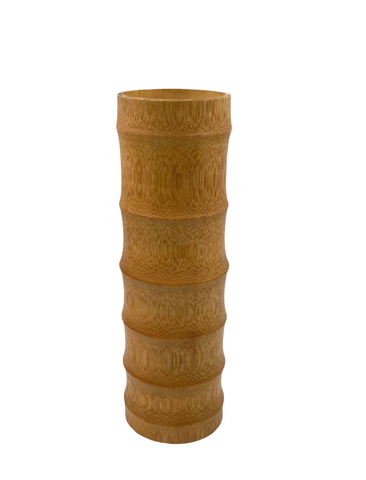 Hollywood regency bamboo vase, Italy 1970