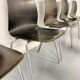 Set of 12 wooden and chrome chairs, Pagholz design from the 80s, vintage Pagwood.