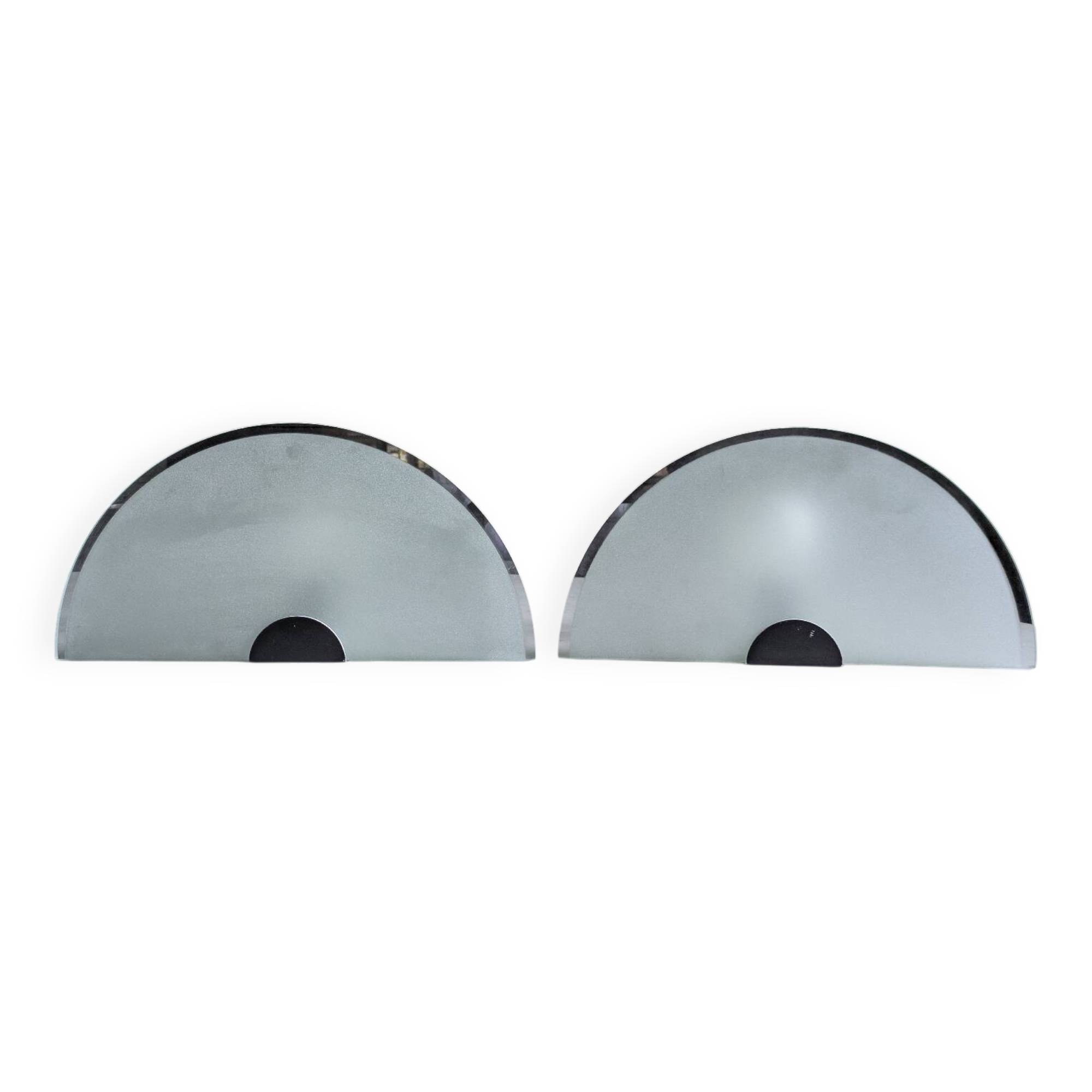 Pair of modernist 80s wall lights