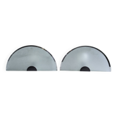 Pair of modernist 80s wall lights
