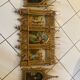 Neo-Gothic triptych in gilded wood