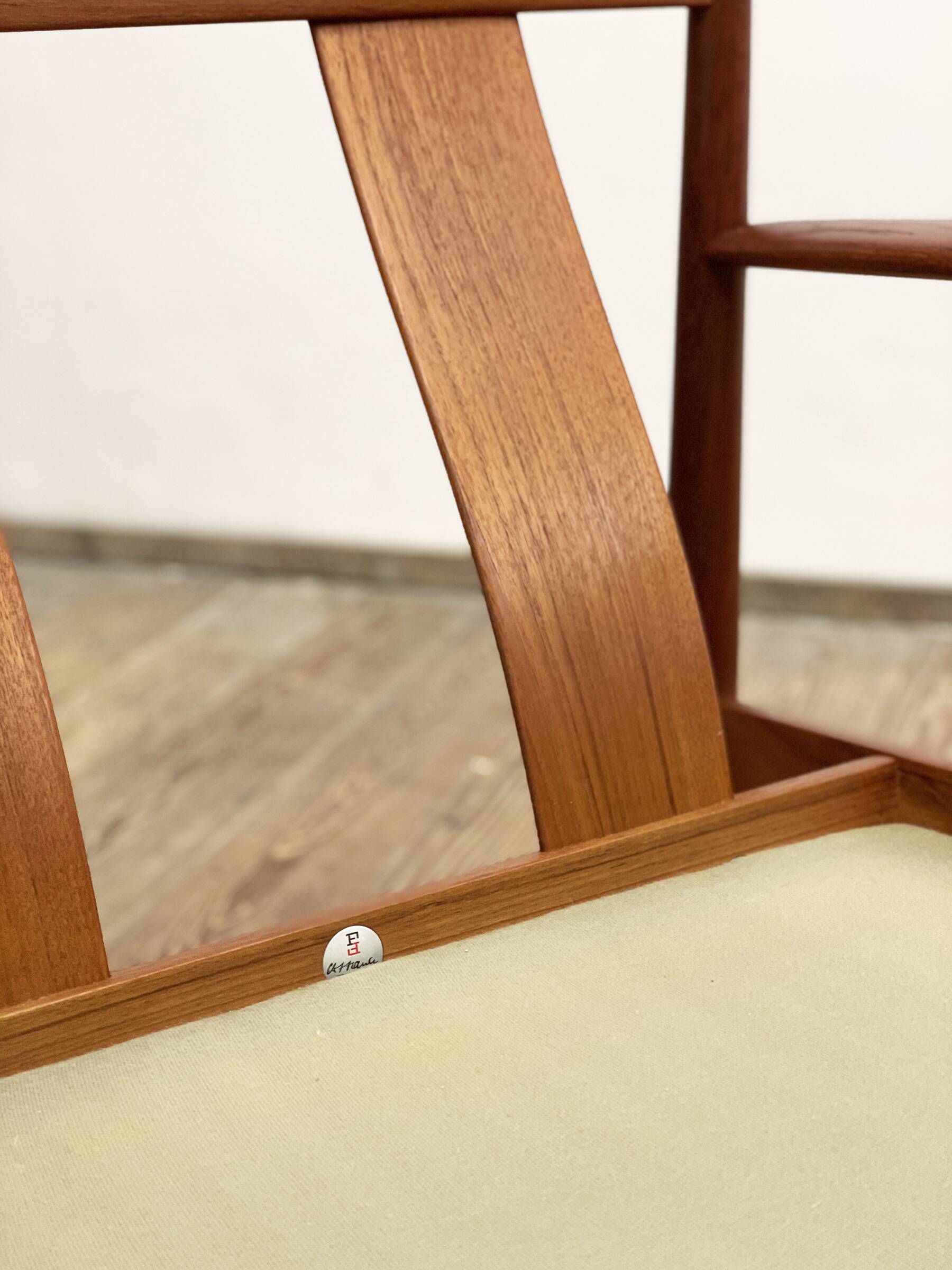 Danish Mid-Century Design Teak Armchair by Grete Jalk for France & Søn, Denmark, 1950s