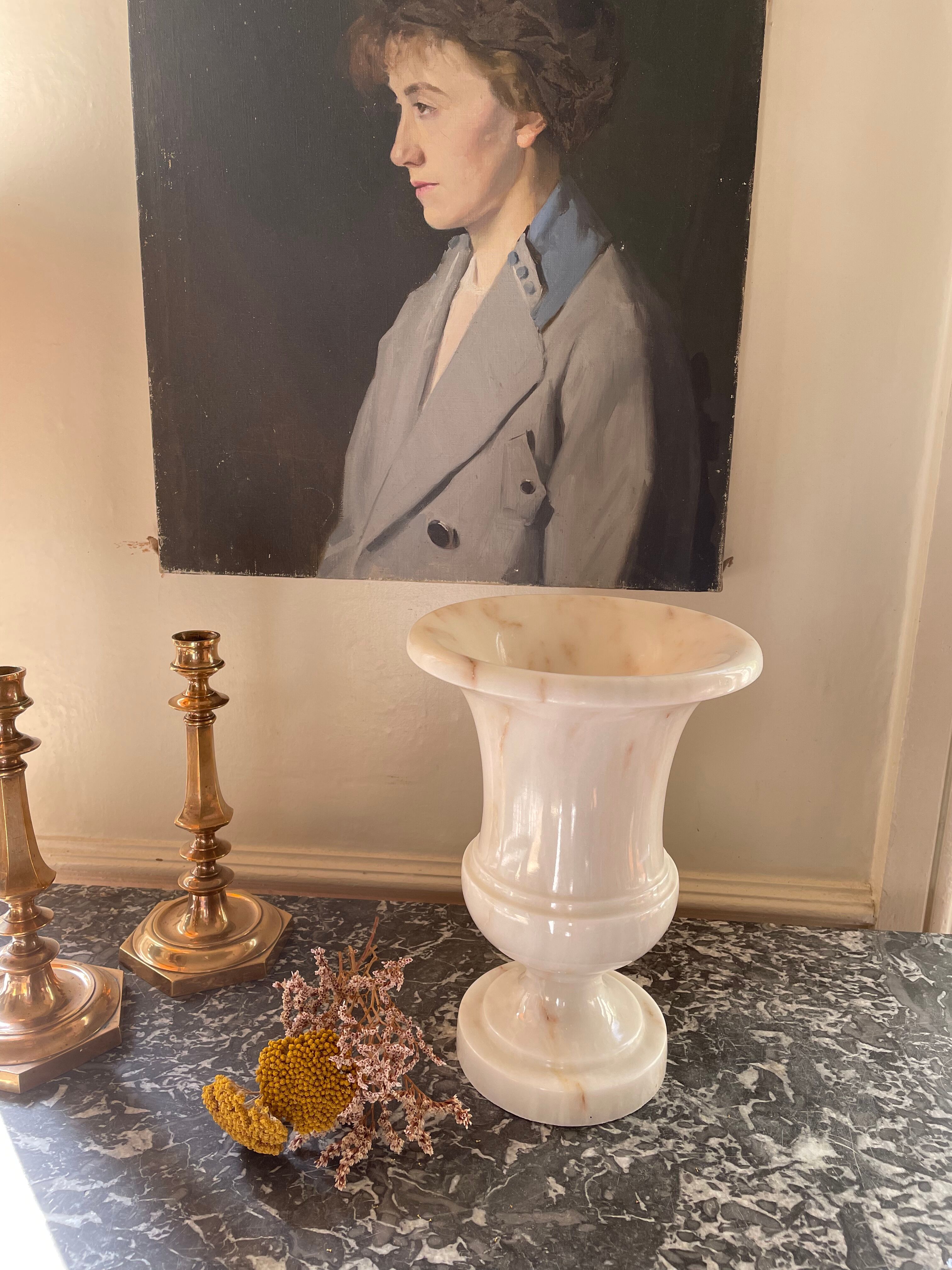 Medici vase in white marble