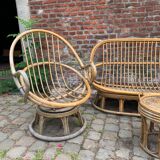 Salon de jardin en rotin