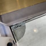 Table basse chrome laiton Romeo Rega