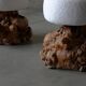 Mushroom shaped stools from burlwood - France 1950s