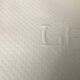12 white damask napkins with LA monogram