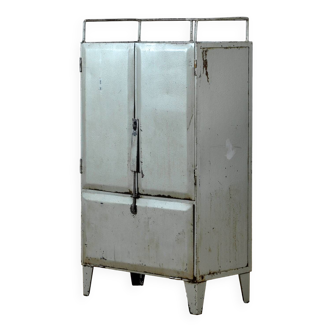 Industrial Iron Cabinet With 4 Drawers