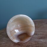 Alabaster onyx egg cup