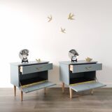 Pair of vintage bedside tables