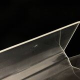 Vintage magazine rack, transparent plexiglass magazine rack