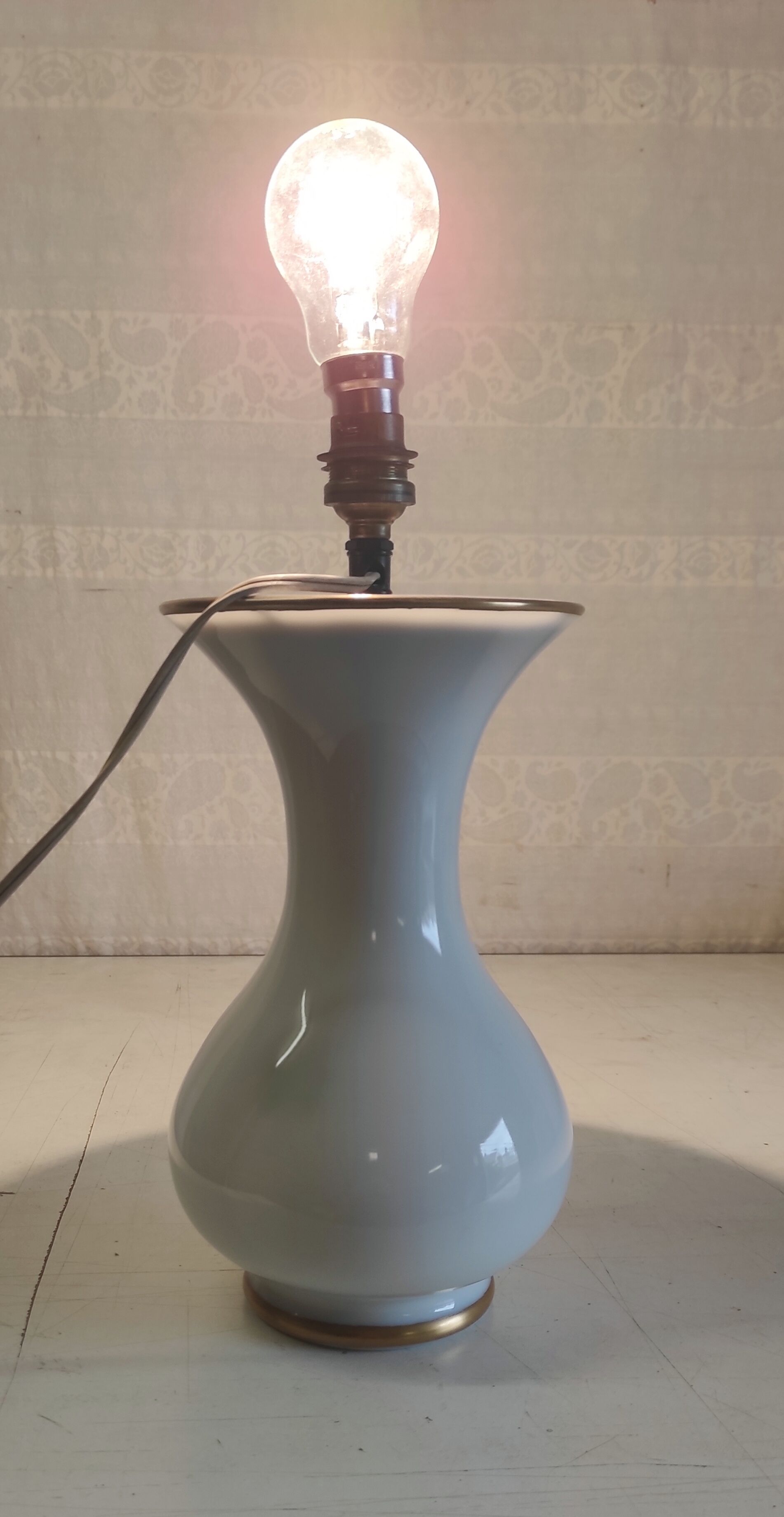 Lamp base in opaline style 19th century